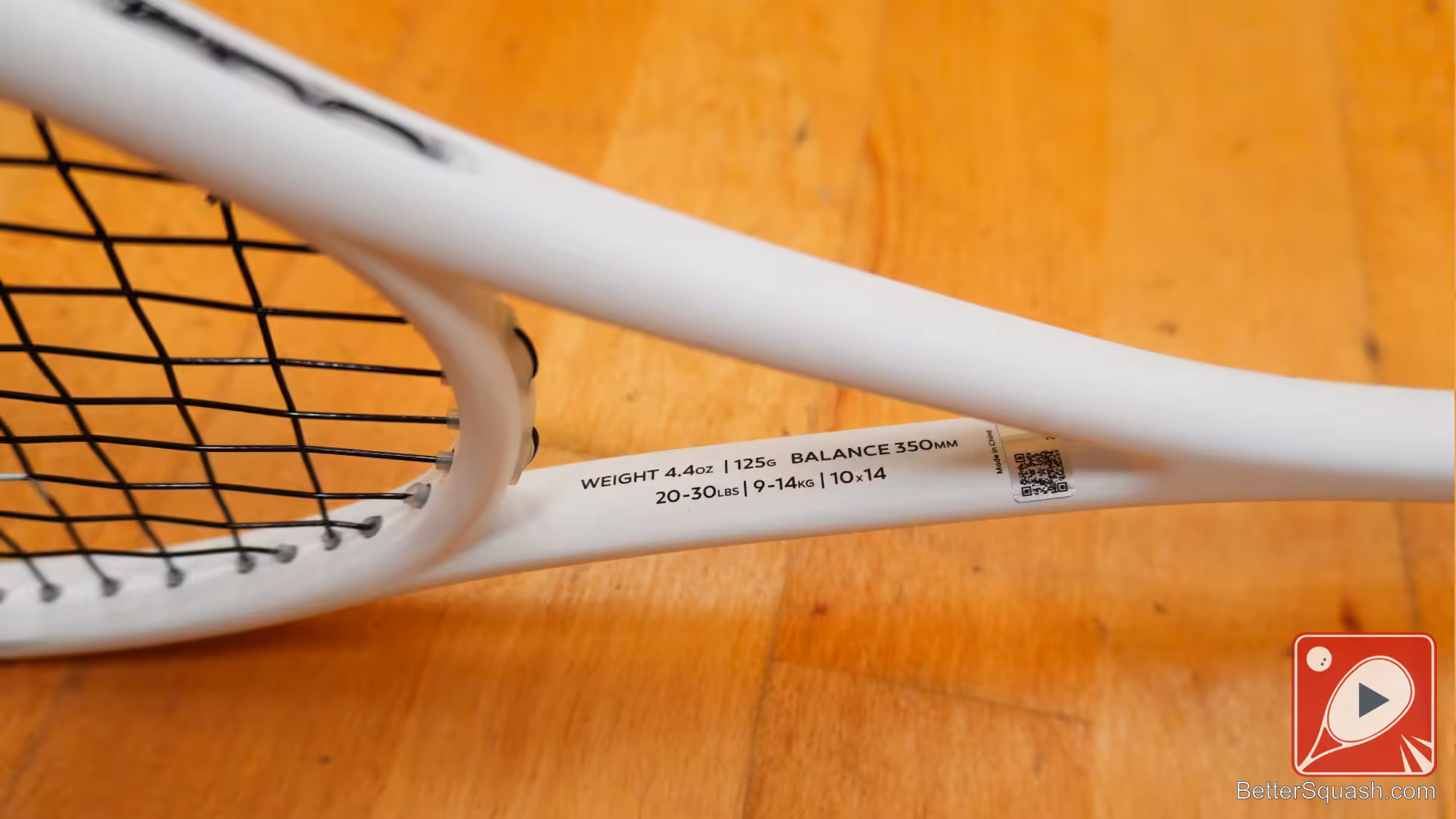This is the weight and balance of the Master Athletics Squash Training Racket